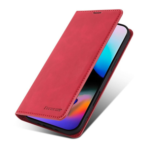 FORWENW iPhone Air Plånboksfodral Konstläder - Röd