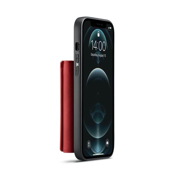 DG.ming telefontaske med kortholder til Apple iPhone 13 - rød Red