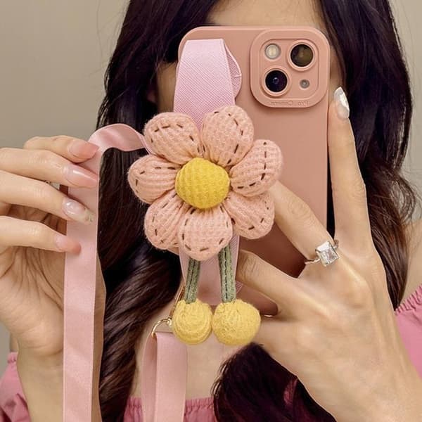 Pumpkin Handrem iPhone 11 Skal - Rosa Rosa