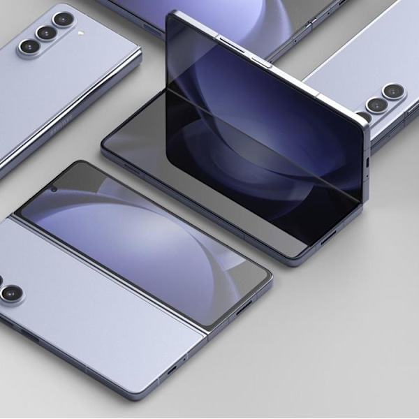 Ringke Galaxy Z Fold 5 Härdat Glas Skärmskydd Dual Easy Set