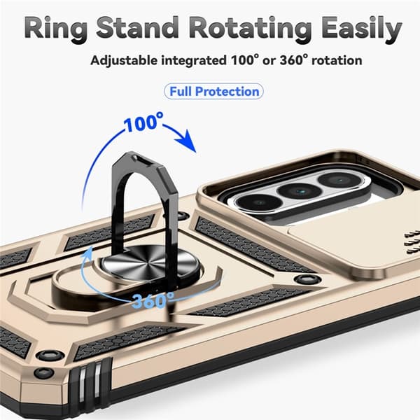 Mobilskal till Galaxy A36/A56 Kickstand PC + TPU - Guld Guld