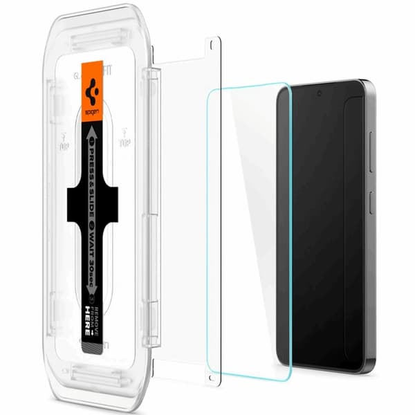 [2-Pack] Spigen Galaxy S24 Karkaistu lasi Näytönsuoja EZ-Fit Transparent