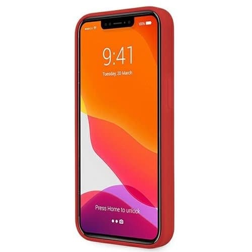 Ferrari Silikonikuori iPhone 13 mini - Punainen Red