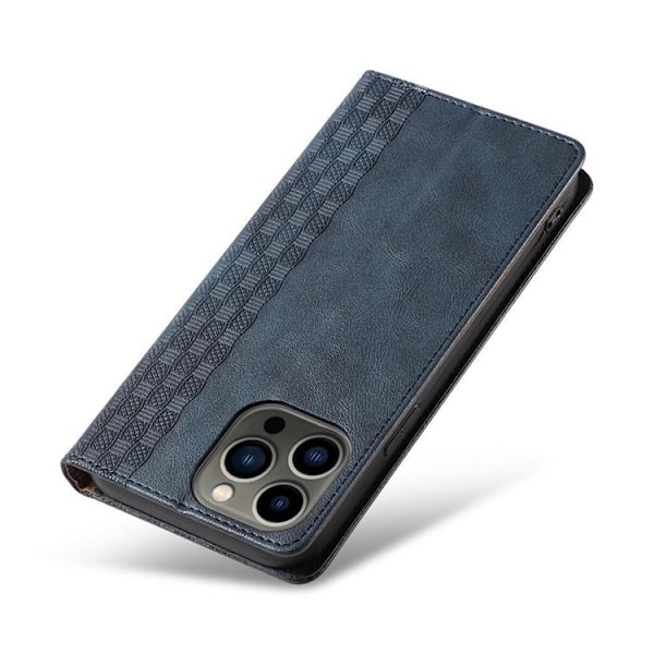Galaxy S23 Plånboksfodral Magnet Strap - Blå