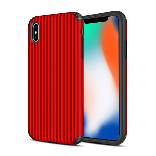 Hybrid Armor Skal till Apple iPhone X/Xs - Röd Röd