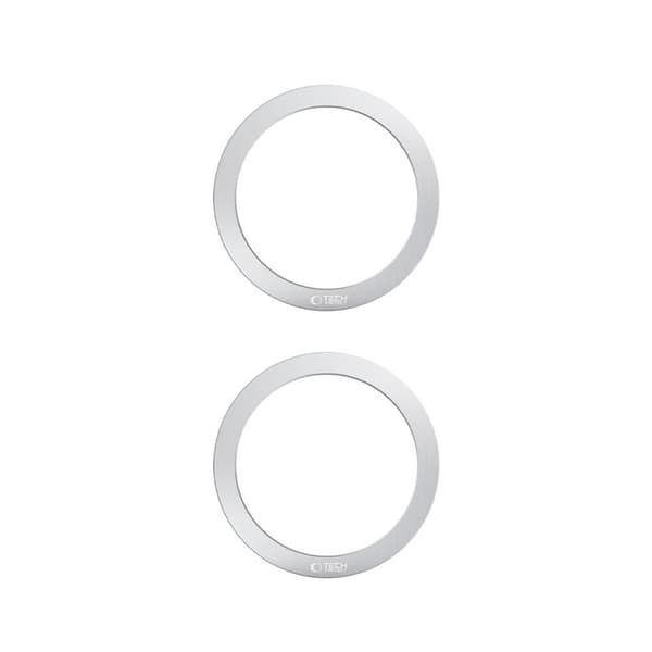 2in1 Tech-Protect MagSafe Magnetisk Ring - Sølv Silver