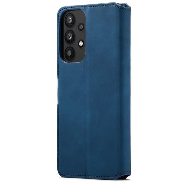 DG.MING Samsung Galaxy A33 5G Konstläder Plånboksfodral Retro Blå