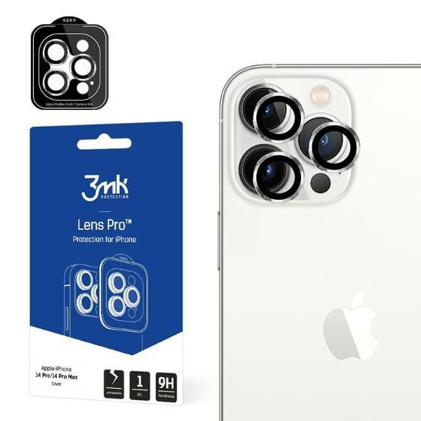 3mk iPhone 14 Pro Max/14 Pro kameralinsecover i hærdet glas