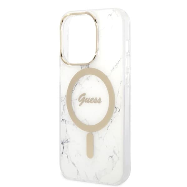 Guess Mobilskal till iPhone 14 Pro MagSafe MagSafe Marble