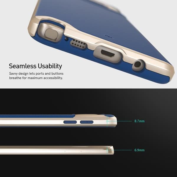Caseology Wavelength Series BaksideSkal till Samsung Note 5 - Blå Blå