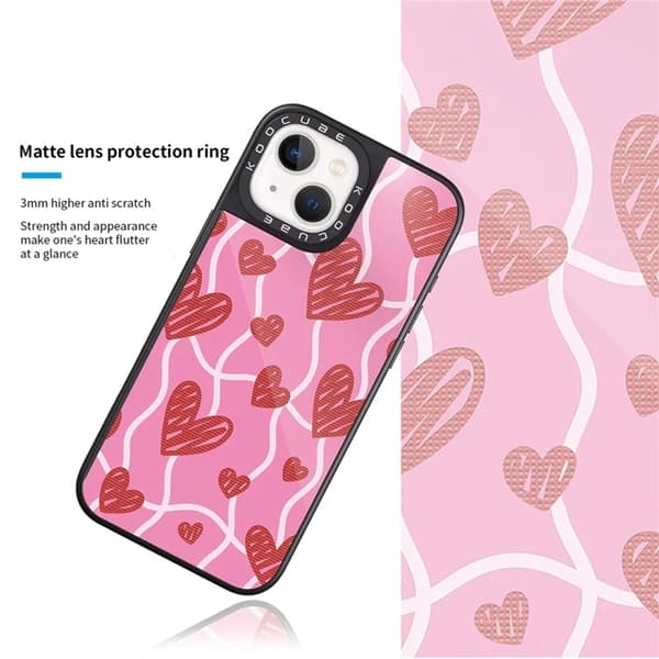 Mobilskal till iPhone 14 MagSafe Aluminium Silikon Rosa