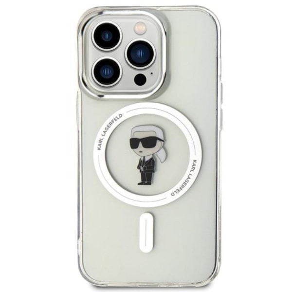 Karl Lagerfeld iPhone 15 Pro Max Mobilskal Magsafe IML Ikonik - Clear