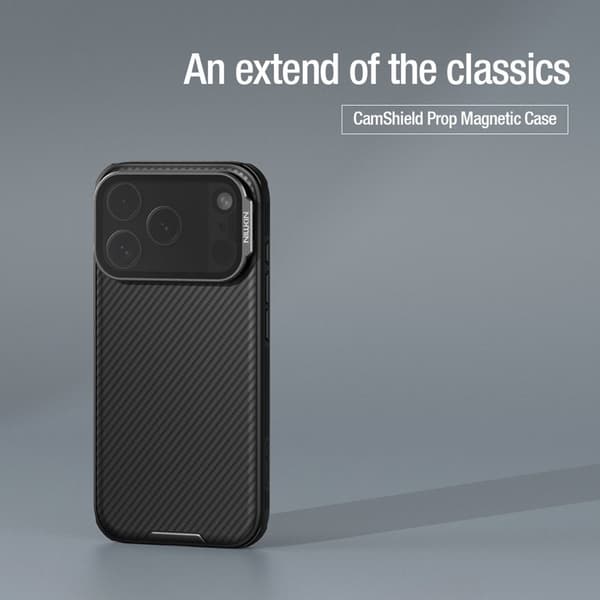 NILLKIN Camshield Prop Mobilskal till iPhone 17 Pro Clear Black Lens
