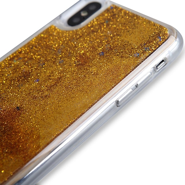 Glitter Skal till iPhone XR  - Guld Gul