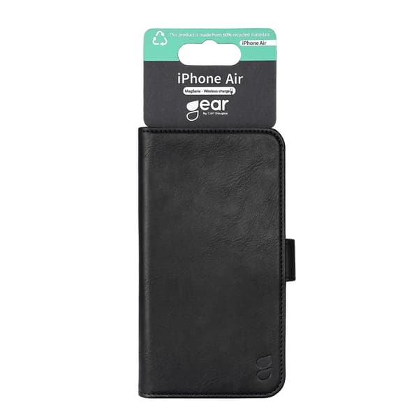 GEAR iPhone Air Plånboksfodral MagSafe 3 Kortfack Svart