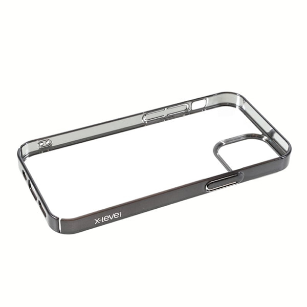 X-LEVEL Mobilskal till iPhone 13 mini Shockproof Electroplating Svart