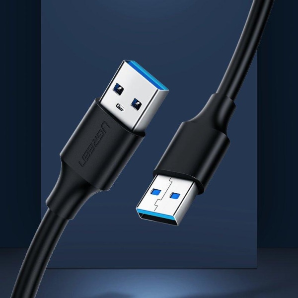 UGreen USB 2.0 male USB 2.0 male Kabel 1 m Svart Svart