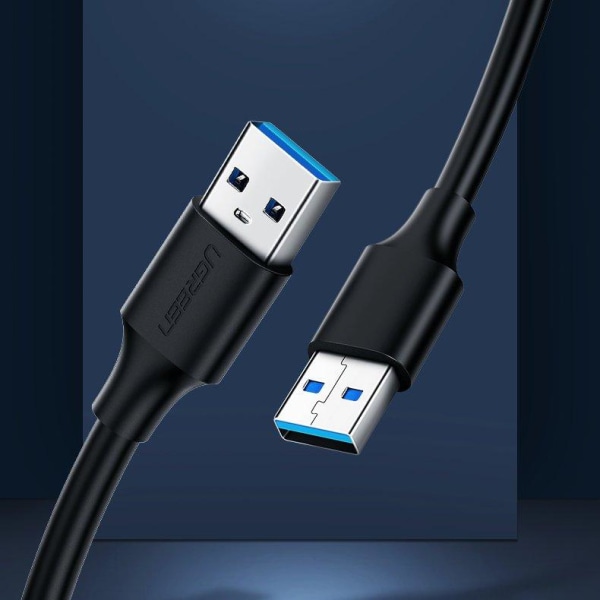 UGrønt USB 2.0 han USB 2.0 han Kabel 1 m Sort Black