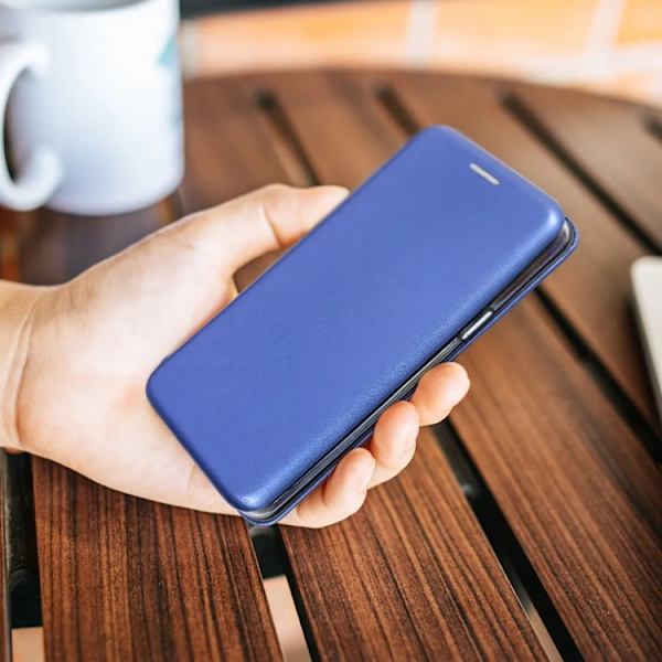Galaxy S25 Plus Plånboksfodral Elegance - Marinblå Blå