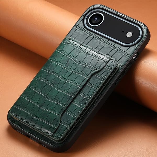 Mobilskal till iPhone Air Korthållare Crocodile - Grön Grön