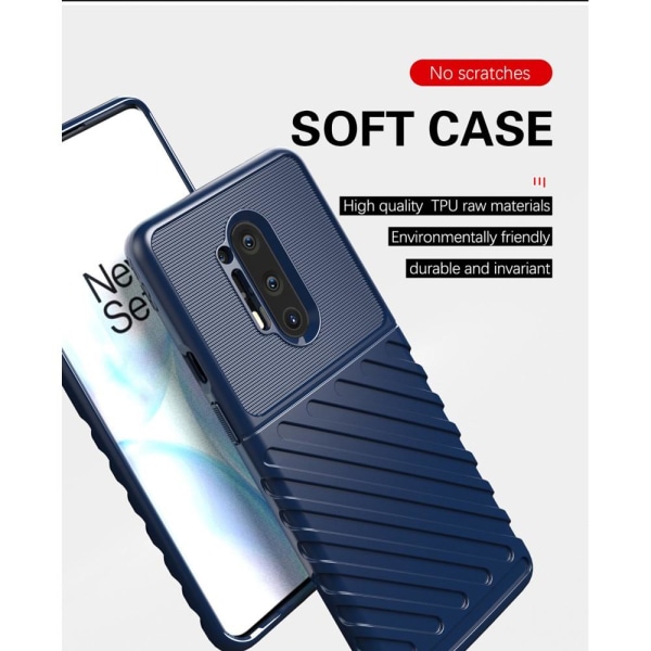 Thunder Twill Texture Cover OnePlus 8 Pro -suoja - sininen Blue