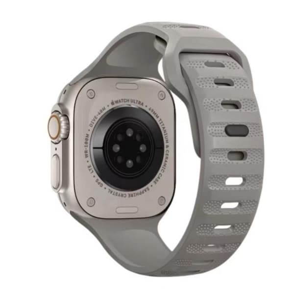 Apple Watch 4/5/6/7/8/SE (38/40/41mm) Rugged Band - Grå Grå