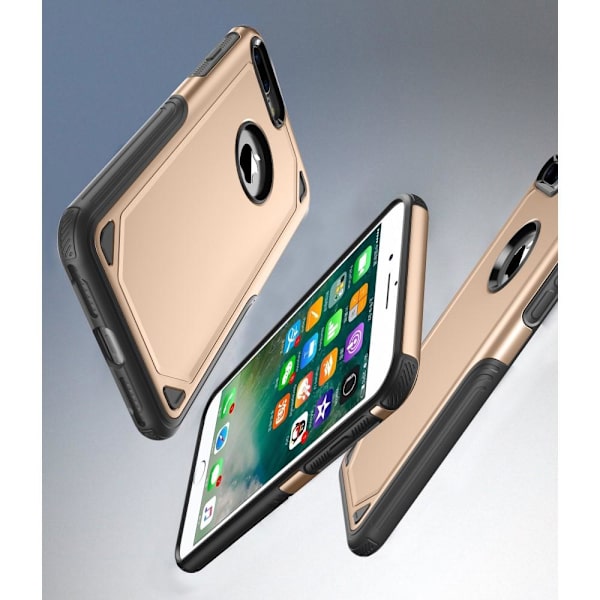 Rugged Armor Cover til iPhone 8 Plus / 7 Plus - Guld Guld