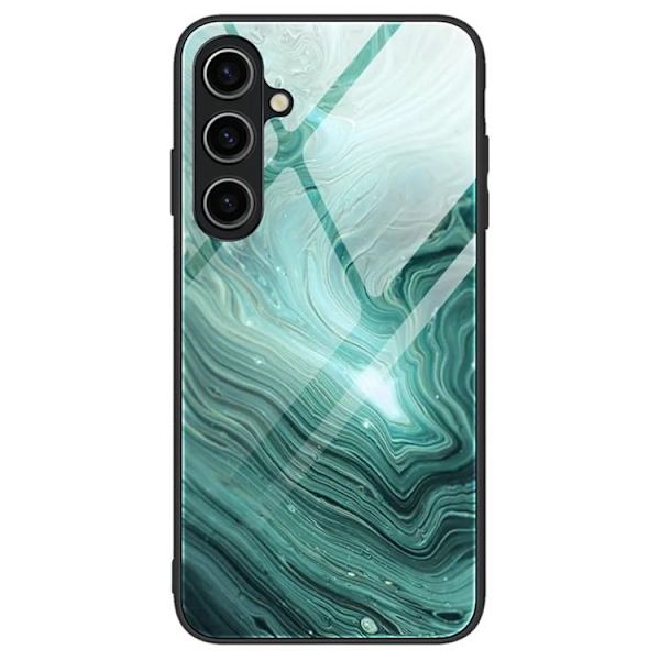 Galaxy A55 Mobilskal Marmormålad - Malachite