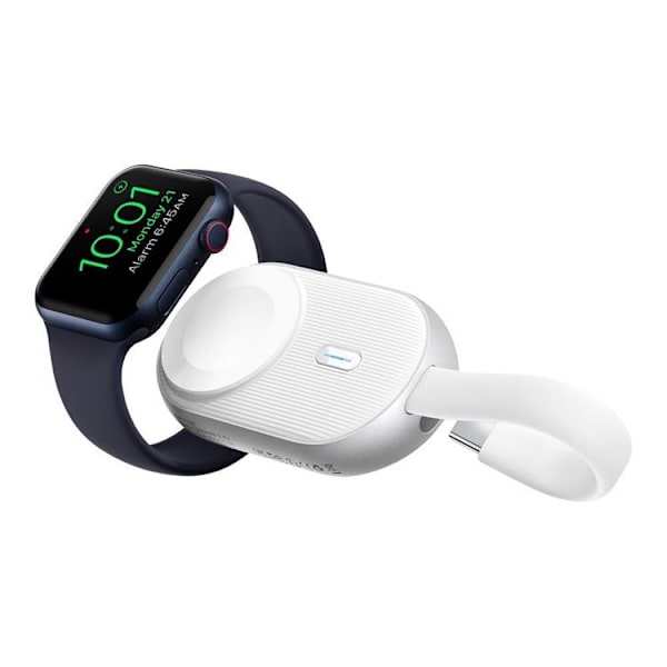 Forcell Mini Powerbank för Apple Watch 1200 mAh 2.5W F-Energy - Vit