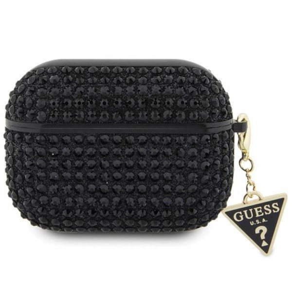 Guess AirPods Pro Skal Rhinestone Triangle Charm - Svart Svart