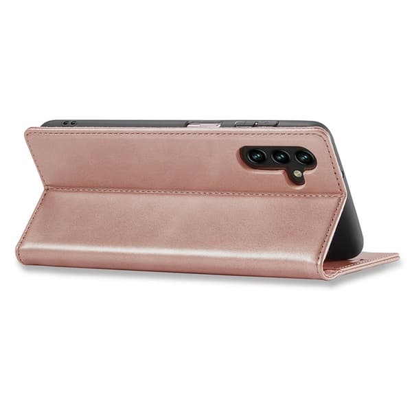 LC.IMEEKE Samsung Galaxy S25+ Plånboksfodral Konstläder - Roséguld