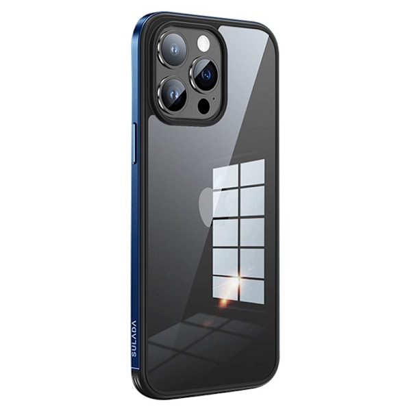 SULADA Minrui Mobilskal till iPhone 15 Pro Max TPU+Glas Blå