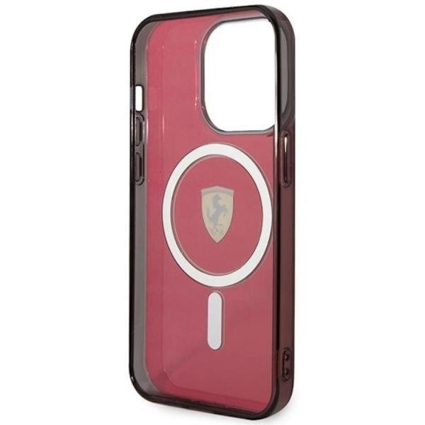 Ferrari iPhone 14 Pro Max Mobilskal Magsafe Translucent - Röd