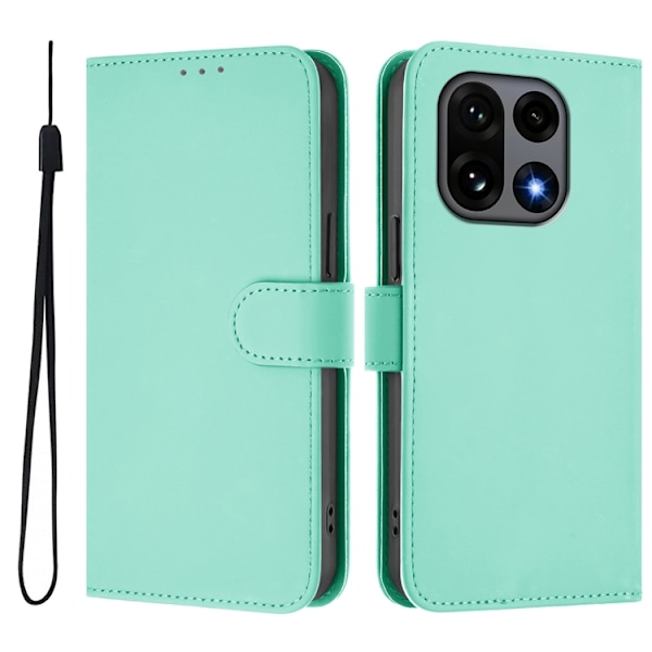 OnePlus 15 5G Plånboksfodral Solid Färg Konstläder Grön