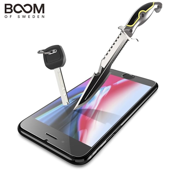 BOOM Flat karkaistu lasinäytönsuoja iPhone 5/5S/SE Transparent