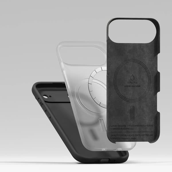 Ringke Telefontaske til iPhone Air Magsafe Magnetisk Silikone - Sort Svart