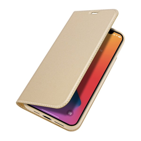 Dux Ducis PU Läder Plånboksfodral iPhone 12 Pro Max - Gold