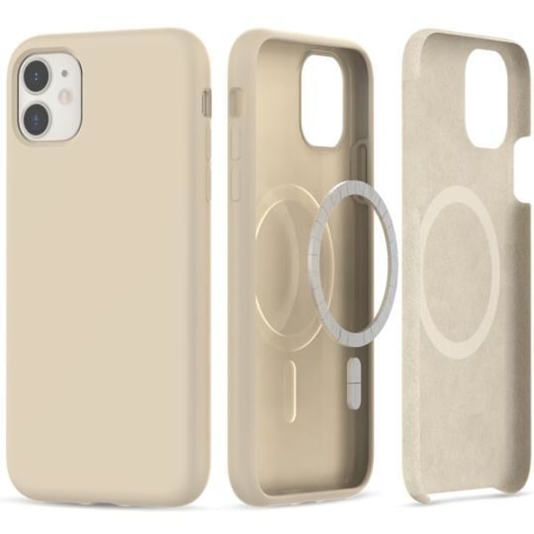 Tech-Protect iPhone 11 mobiltaske Magsafe Silikone - Beige