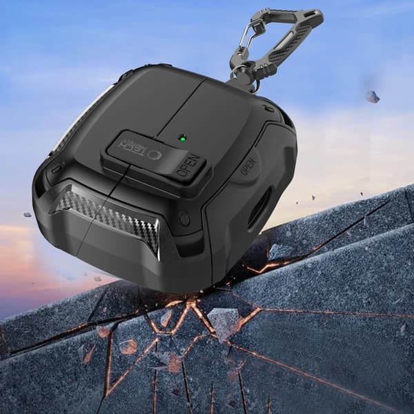 Tech-Protect Galaxy Buds 3/3 Pro Skal Magsafe Carbonox - Svart Svart