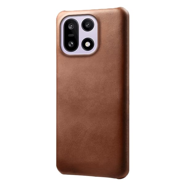 Mobilskal till OnePlus 15 5G Calf Texture PU Läder - Brun Brun