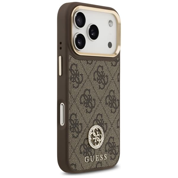 Guess Mobilskal till iPhone 17 Pro Magsafe Strass Logo - Brun Brun
