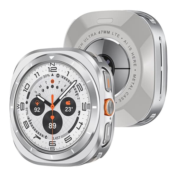 Galaxy Watch Ultra (47mm) Skal Aluminum - Silver/Vit Silver
