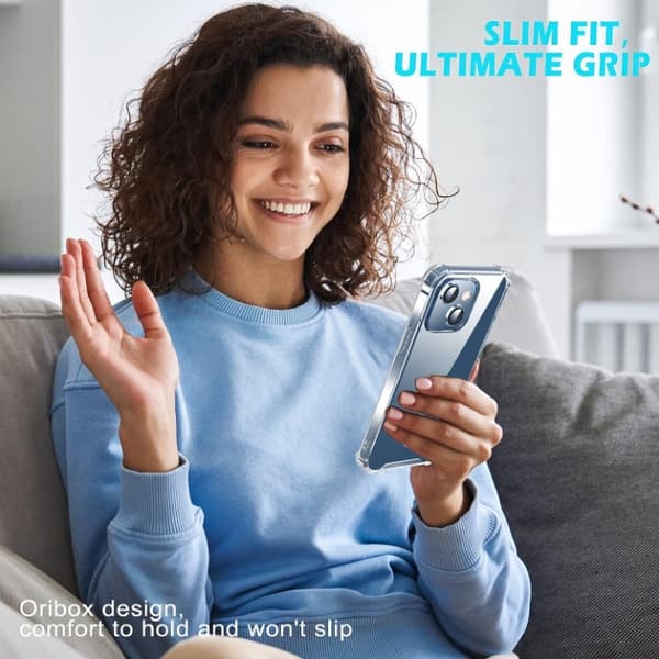 BOOM Mobilskal till iPhone 15 Plus Shockproof TPU - Clear Transparent