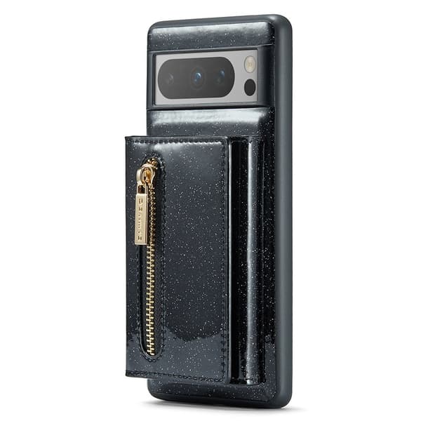 DG.MING M3 Series Konstläder Plånboksfodral för Google Pixel 8 Pro Svart