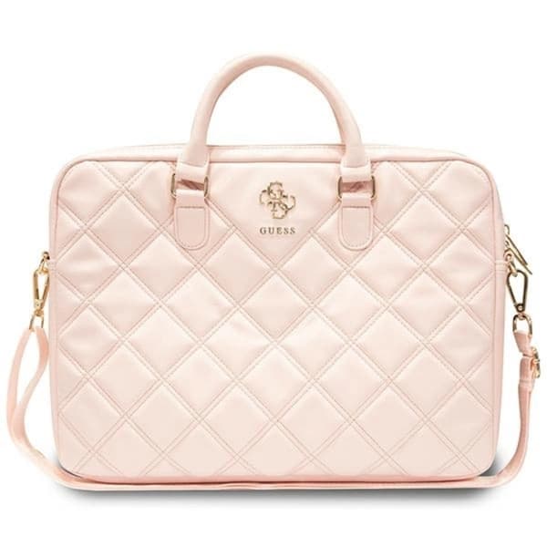 Guess Computertaske 16" Quiltet 4G - Pink Rosa