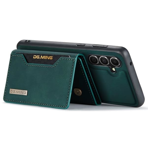 DG.MING Samsung Galaxy A55 5G Konstläder Plånboksfodral Grön
