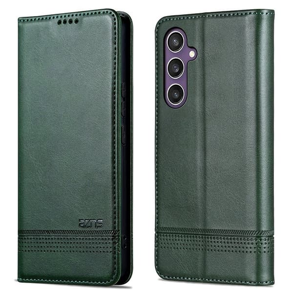 AZNS Samsung Galaxy A36 5G Plånboksfodral Konstläder - Grön