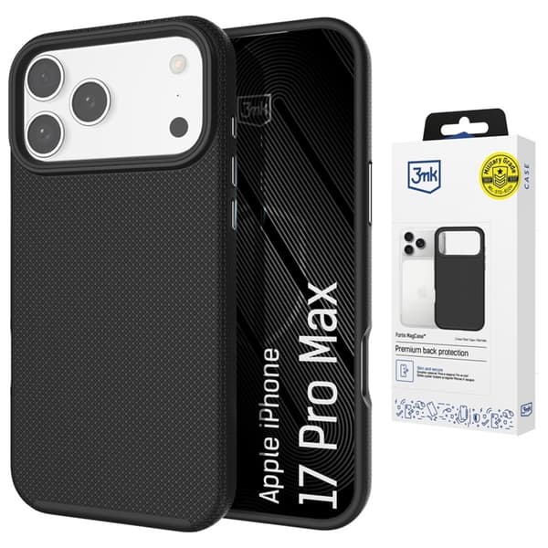 3mk Mobilskal För iPhone 17 Pro Max Magsafe Fortis - Svart Svart