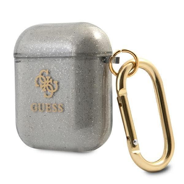 Guess Glitter Collection Skal AirPods - Musta Black