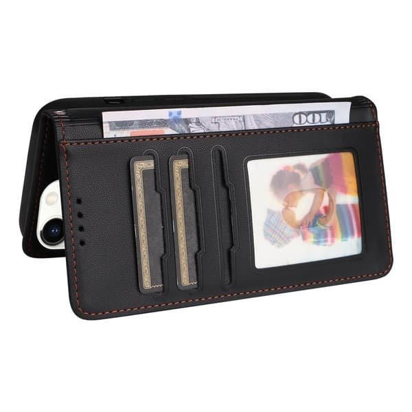 BETOPNICE iPhone 11 Pro Plånboksfodral Magnetiskt Konstläder - Svart